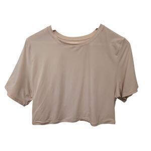 Skims Fits Everybody Super Cropped T-Shirt Sand Normcore‎ Athleisure Size 4X
